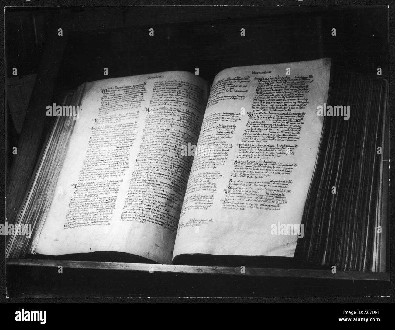 Domesday Book Stock Photo