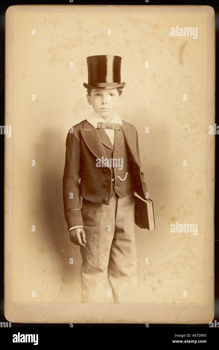 Boy In Top Hat Photo Stock Photo