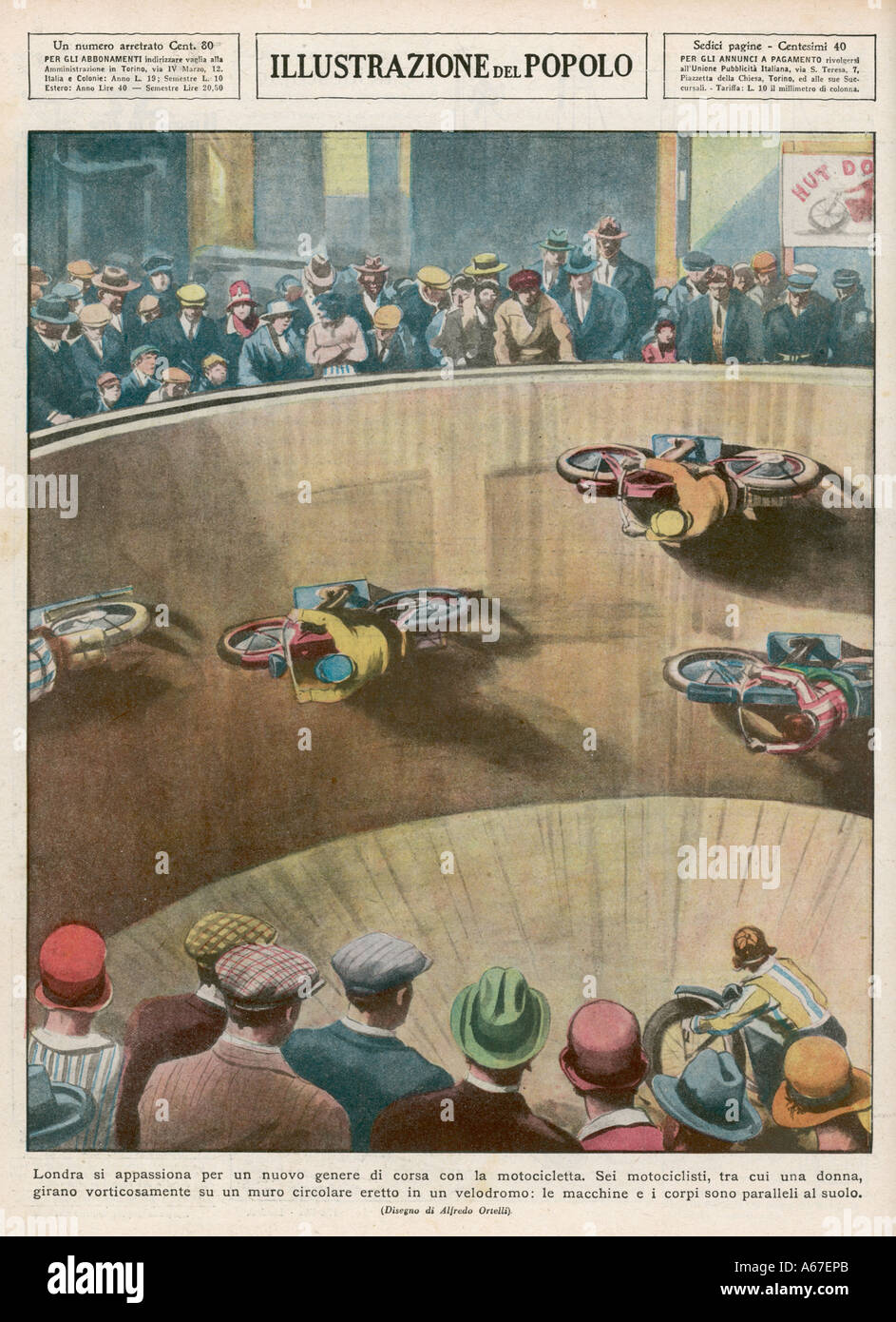 London Wall Of Death Stock Photo