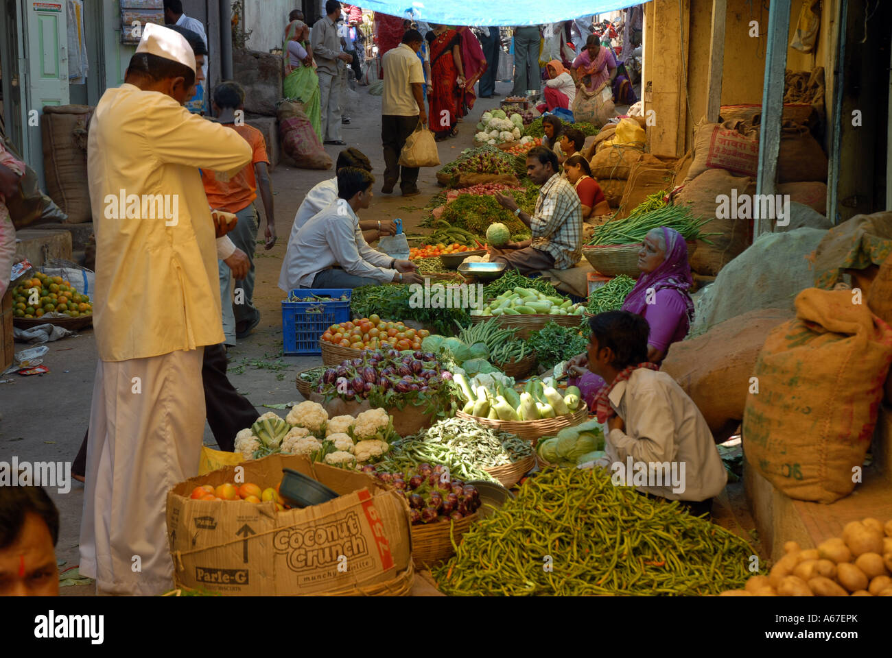 Market at Kamshet, Maharashtra, India Stock Photo Alamy