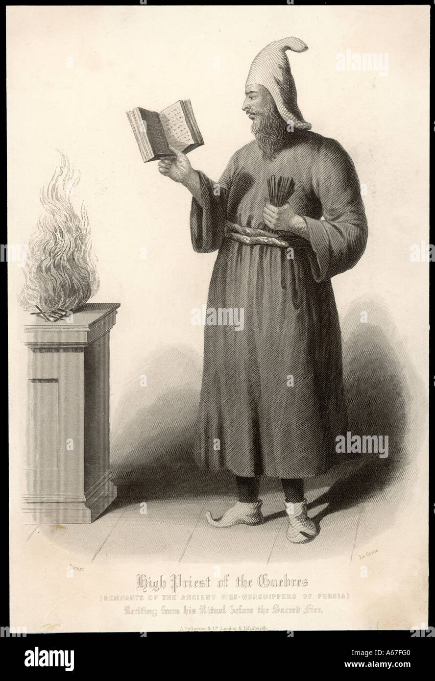 Zoroastrian Priest 1731 Stock Photo