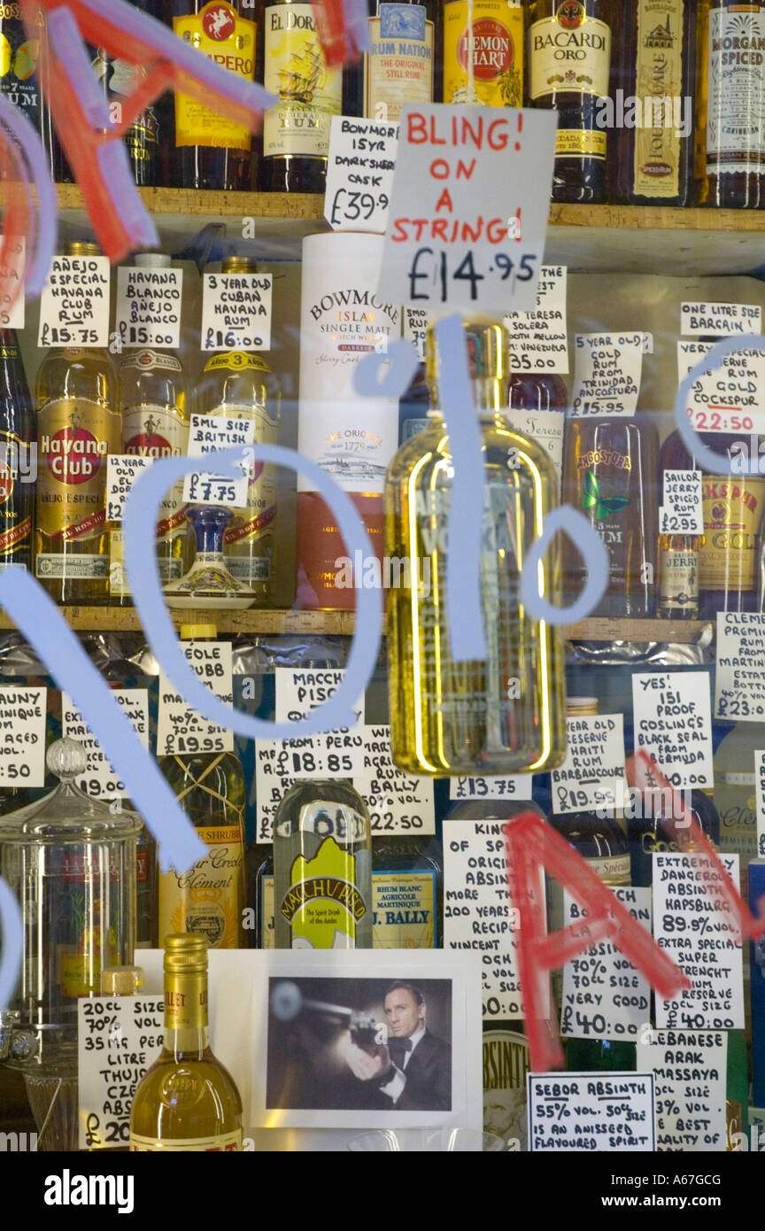 An off licence shop in Soho central London England UK Stock Photo Alamy