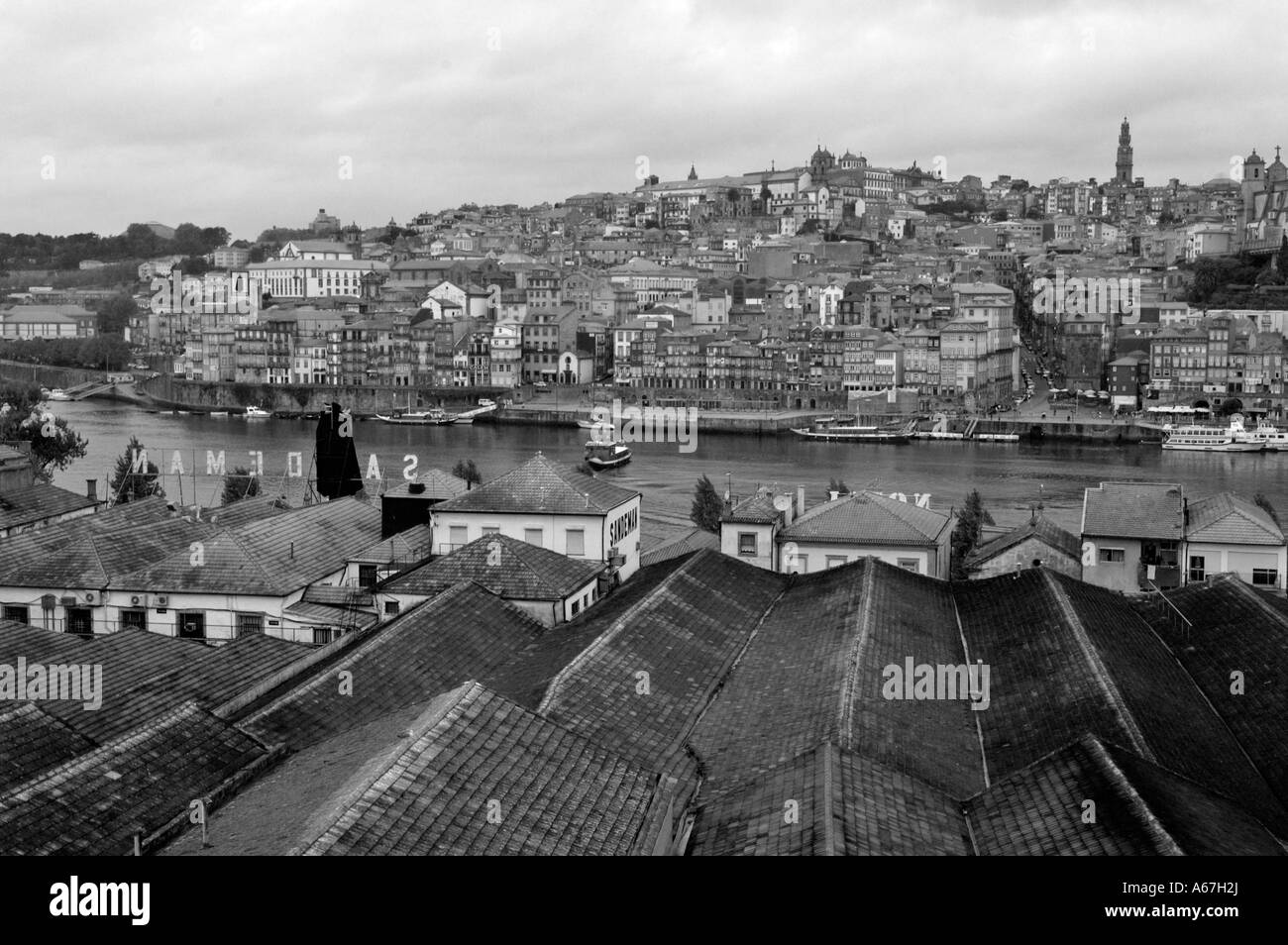 Skyline of Porto in northern Portugal EU Stock Photo