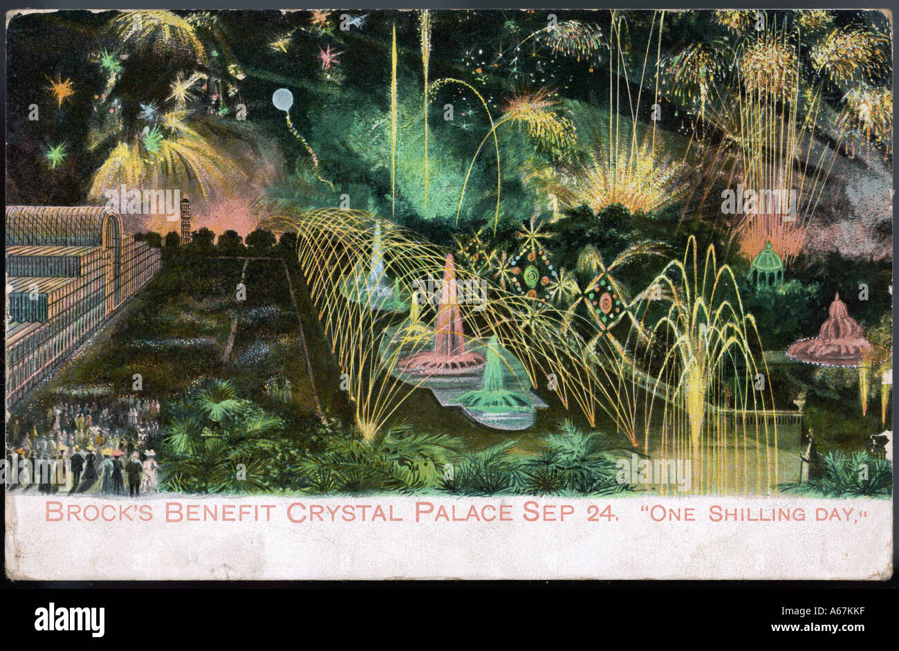 Crystal Palace Fireworks Stock Photo Alamy