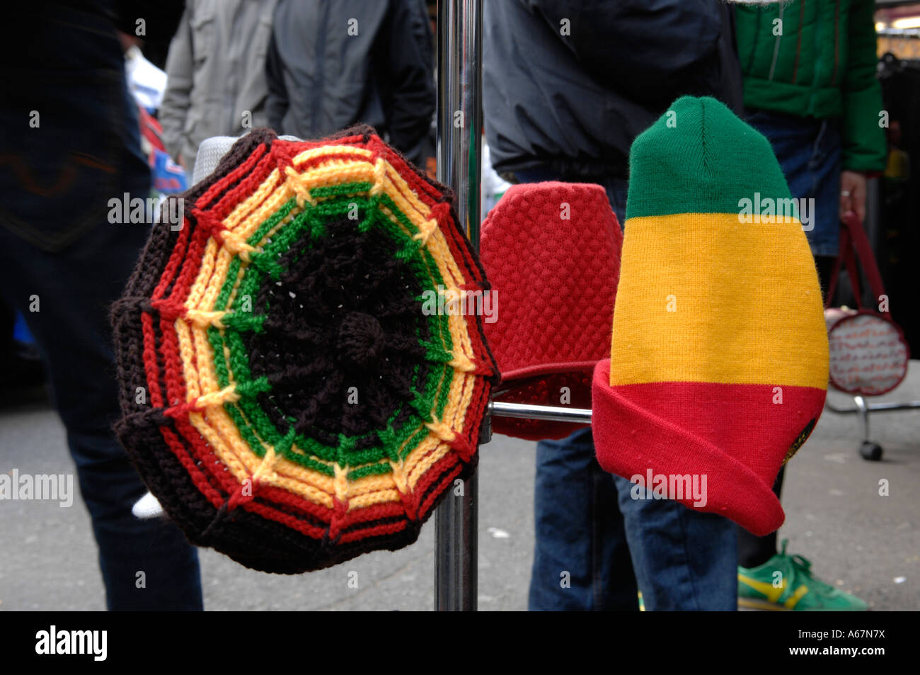 Rastafarian Wool Hat Stock Photo Alamy