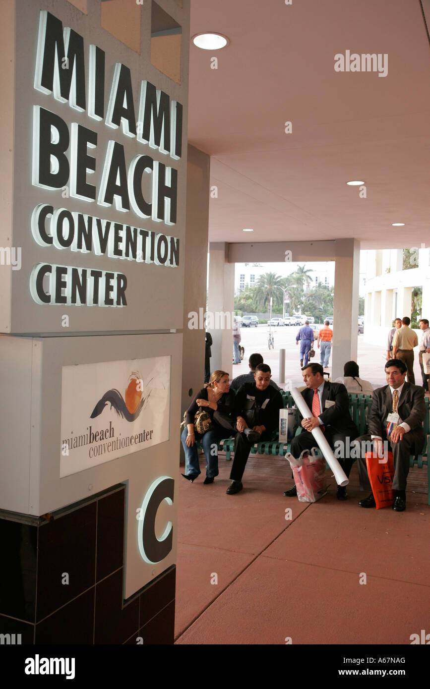 Miami Beach Florida,Convention Center,centre,Graphics of the Americas,printing industry,buyers,sellers,exhibit exhibition collection,display sale vend Stock Photo