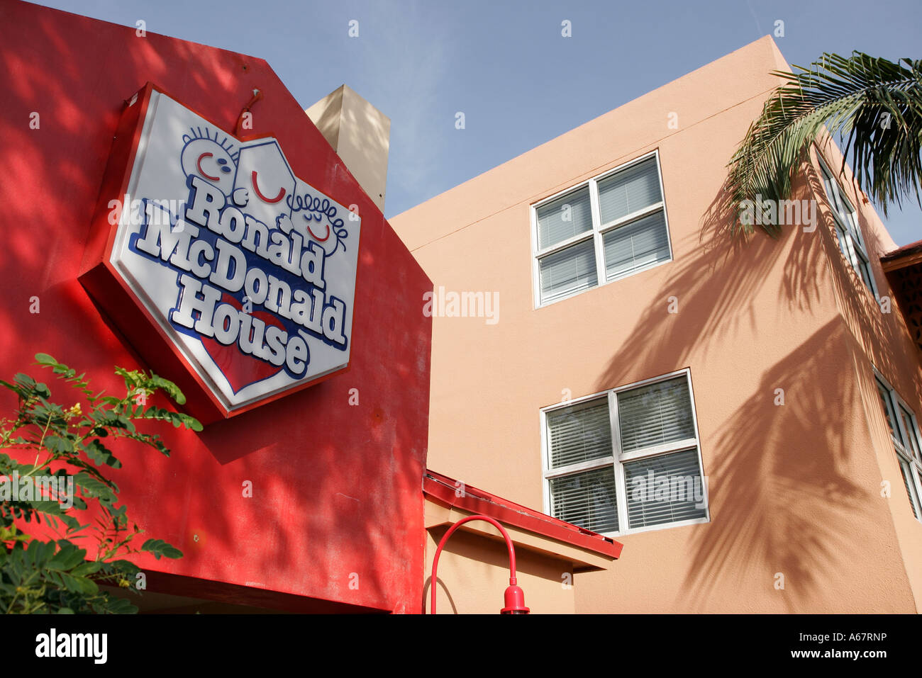 Miami Florida Jackson Memorial Hospital Ronald McDonald House Stock