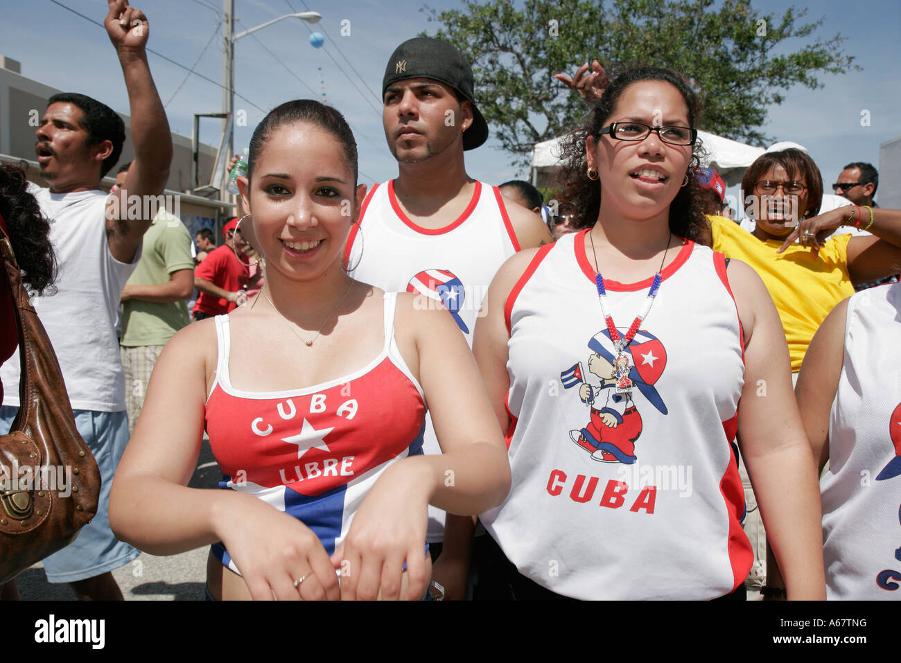 Miami Florida Little Havana Calle Ocho annual Hispanic festival Cuban