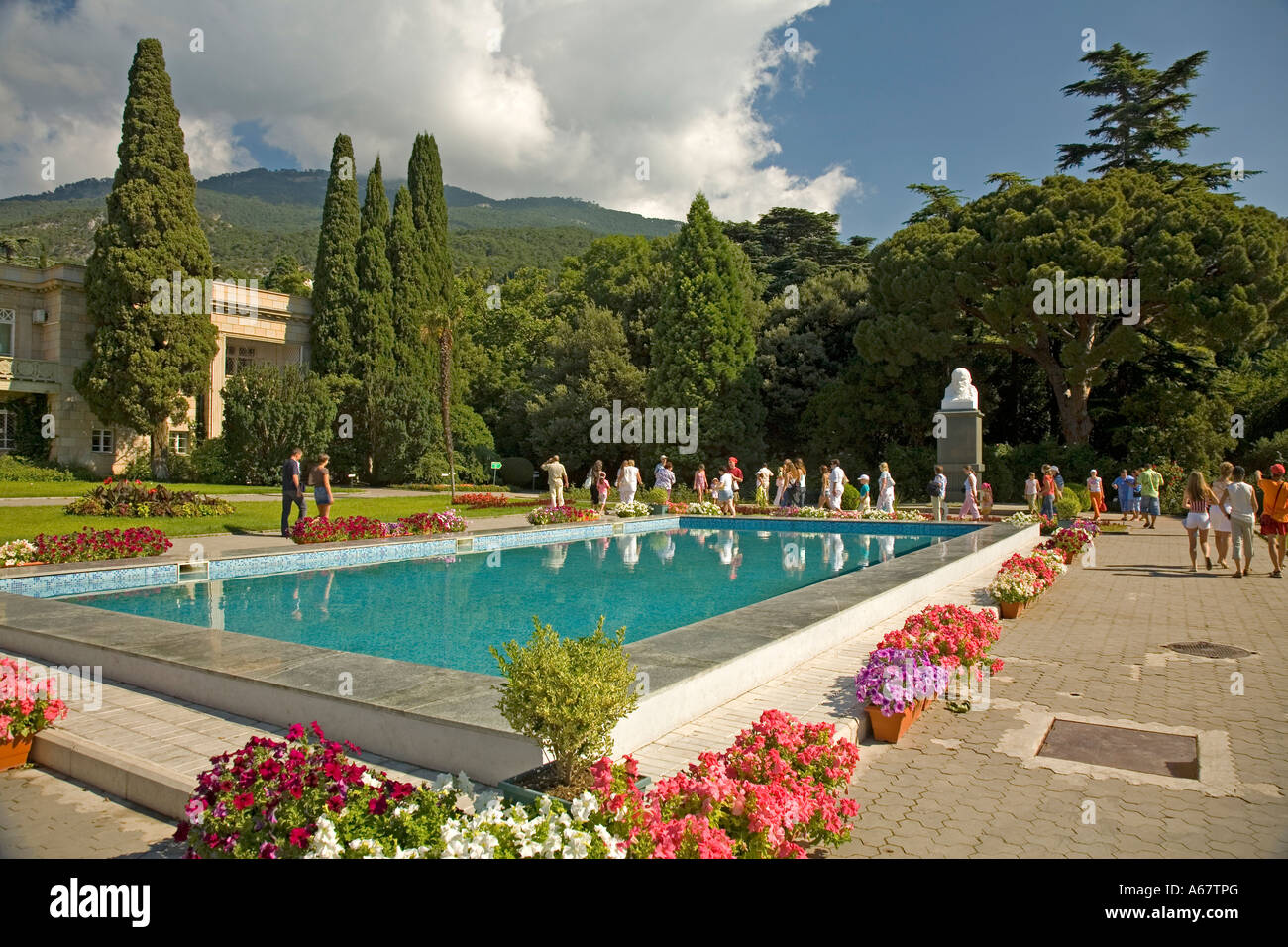 Botanical Garden, Jalta, Crimea, Ukraine, South-Easteurope, Europe, Stock Photo