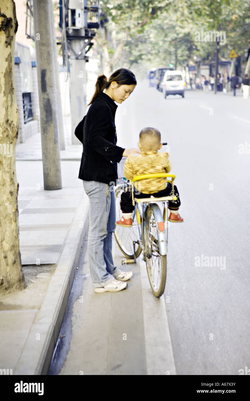 baby on bicycle