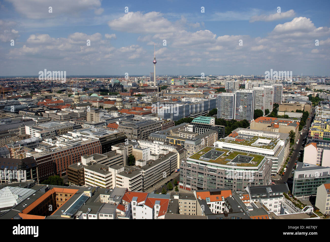 Berlin from above with tv tower, berlin, germany Stock Photo - Alamy
