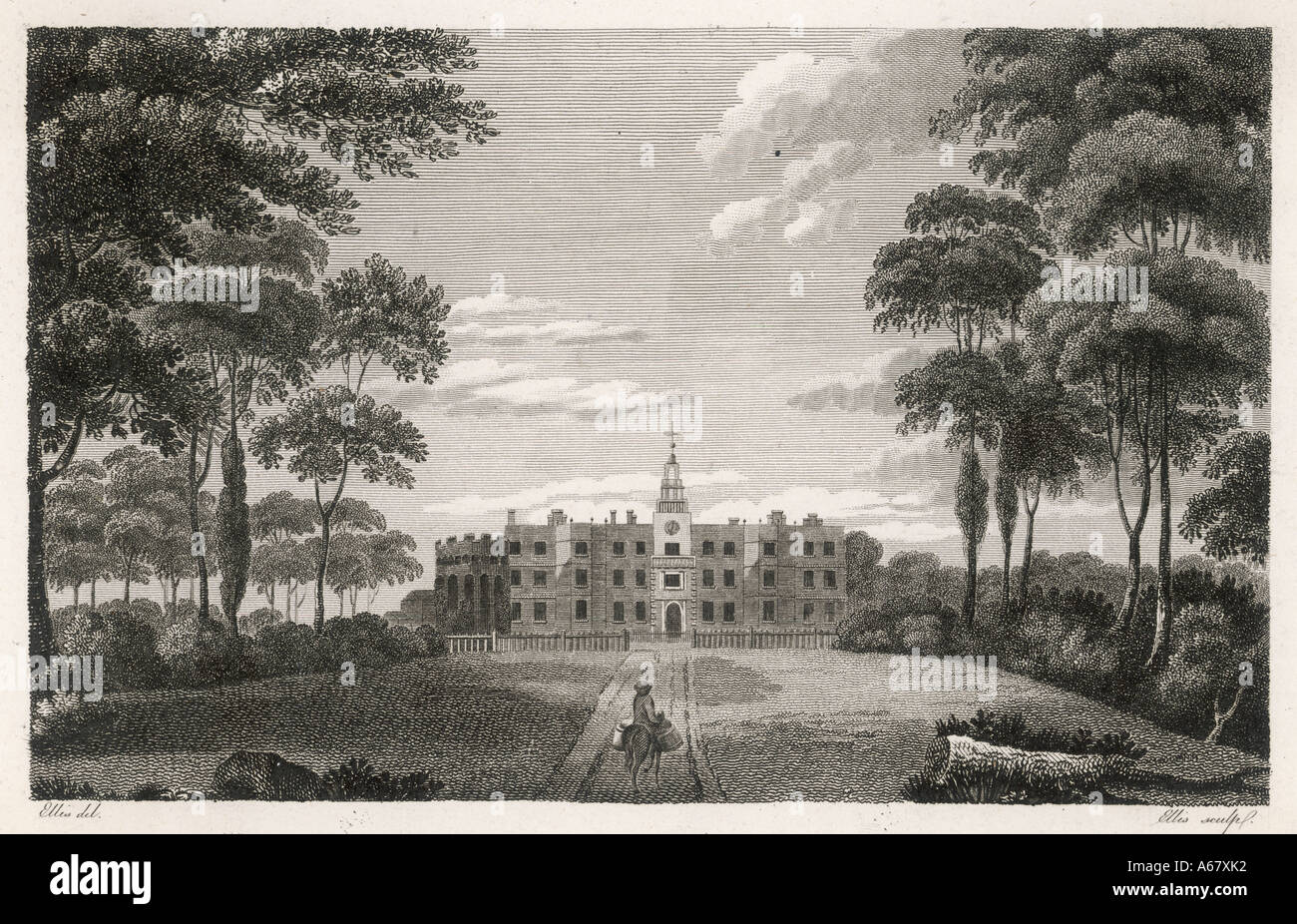 Bruce Castle 1787 Stock Photo Alamy