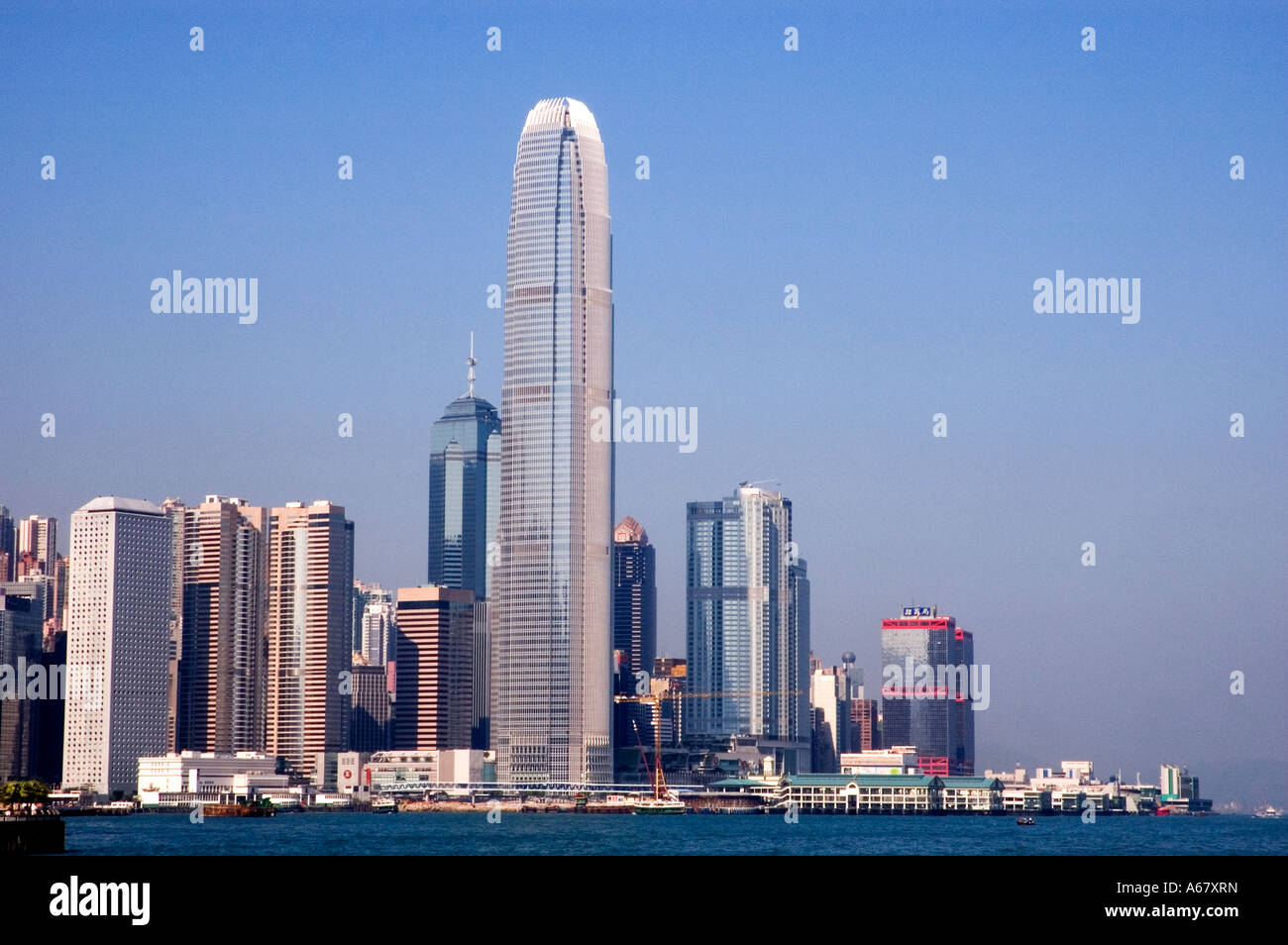 Stock photograph of highrise buildings in Hong Kong. 2006 Stock Photo ...