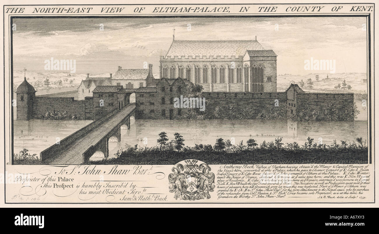 Eltham Palace 1735 Stock Photo