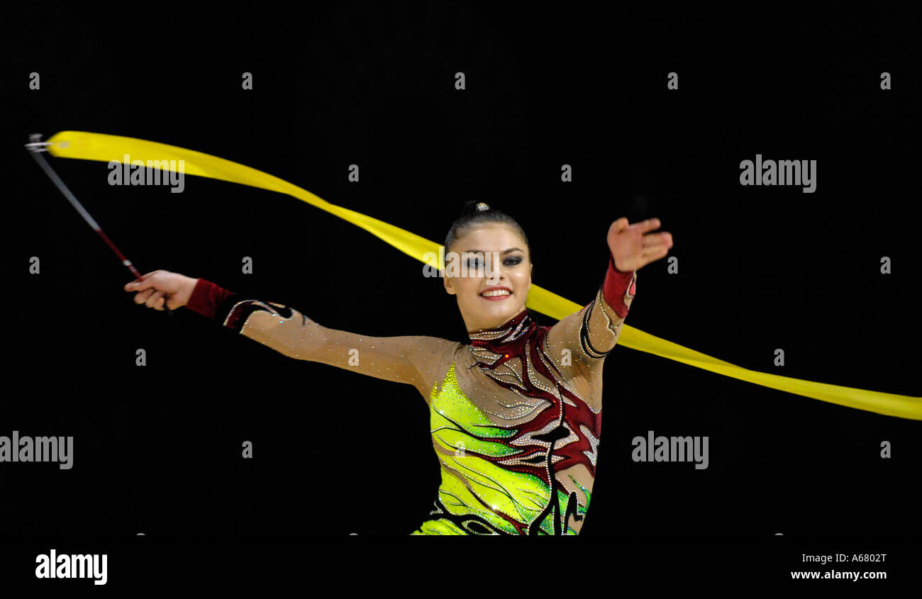 RG Alina KABAEVA RUS Olympic and World Champion of Rhytm Gymnastics Stock Photo