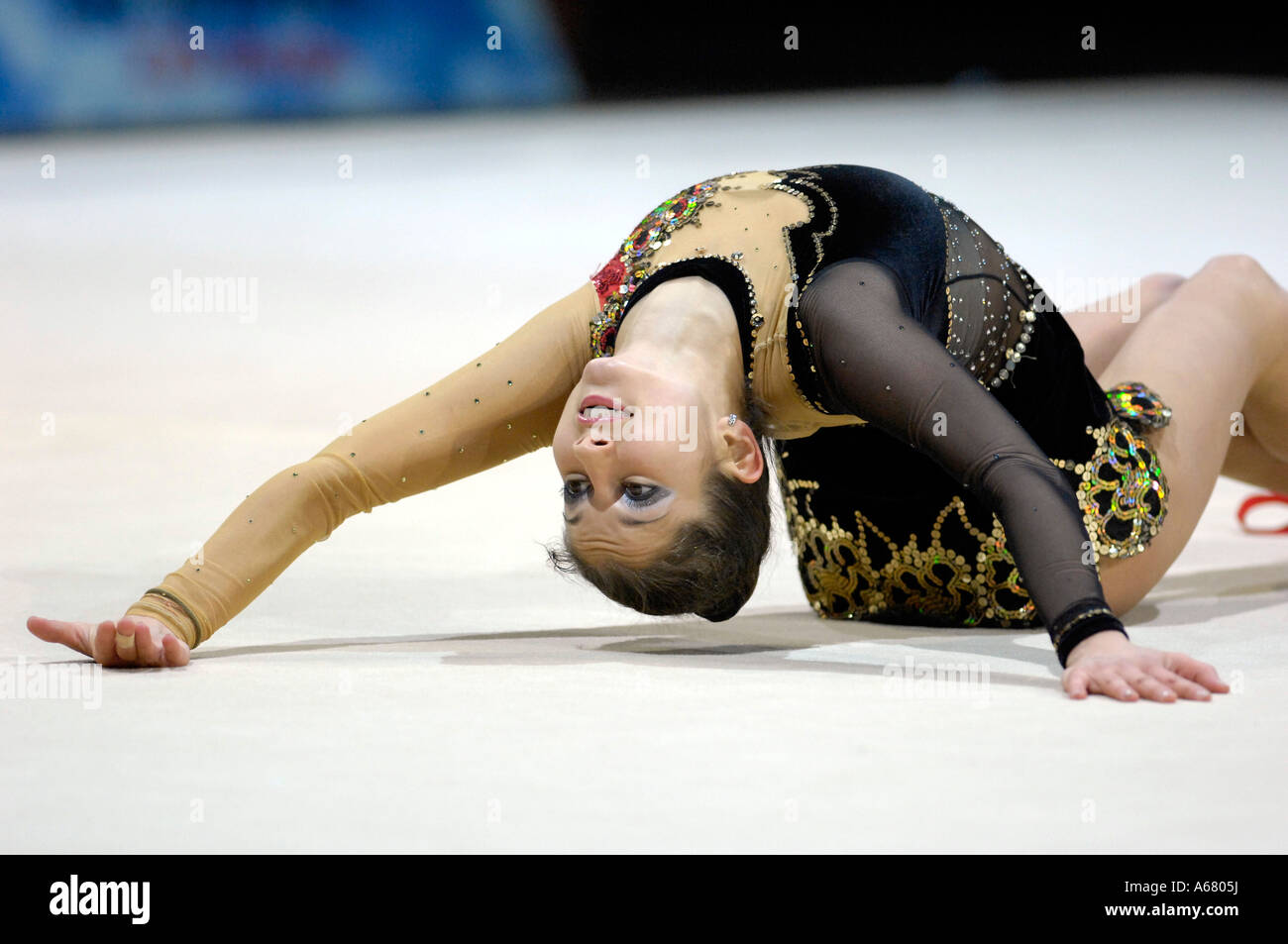 RG Simona PEYCHEVA BUL World Champion of Rhythm Gymnastics Stock Photo