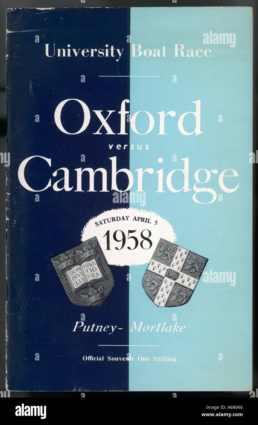 Oxford V Cambridge 1958 Stock Photo Alamy