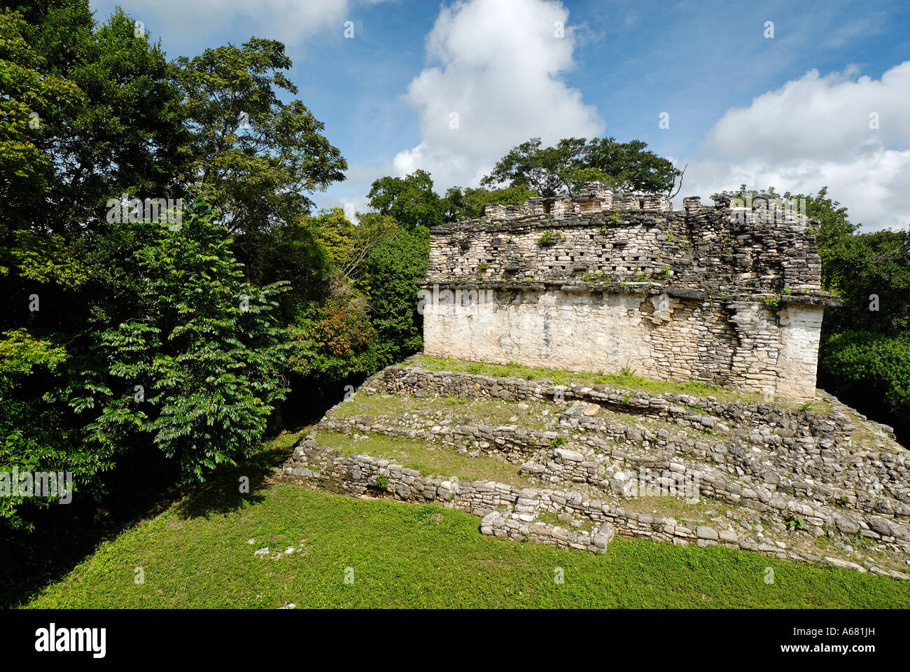 Maya site Yaxchilan, Selva Lacandona, Lakandonian Forest, Chiapas ...