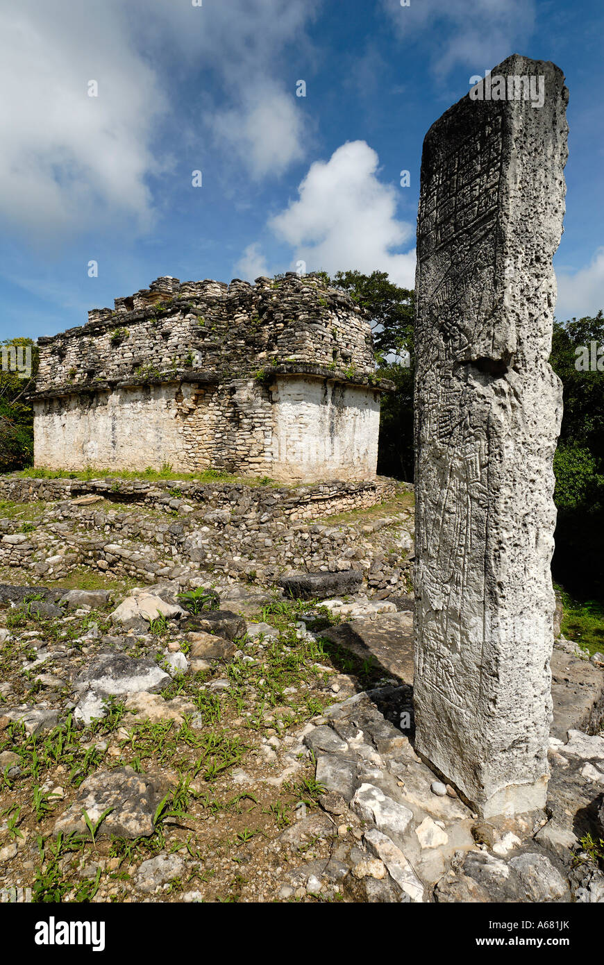 Maya site Yaxchilan, Selva Lacandona, Lakandonian Forest, Chiapas ...