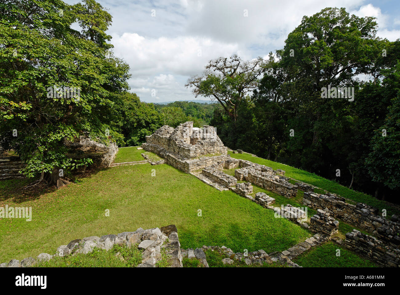 Maya site Yaxchilan, Selva Lacandona, Lakandonian Forest, Chiapas ...
