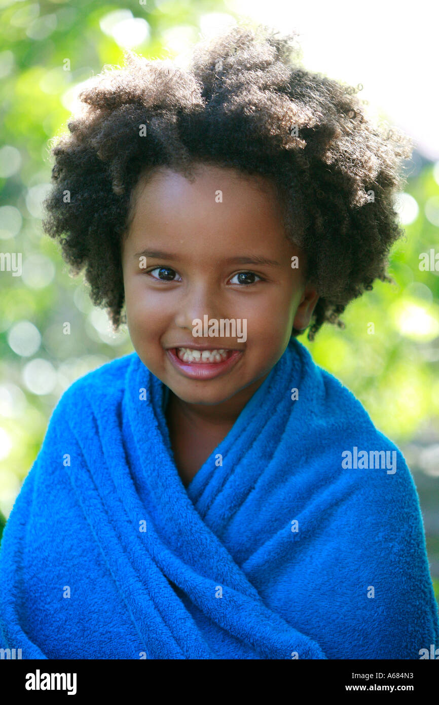 Young afro american girl Stock Photo