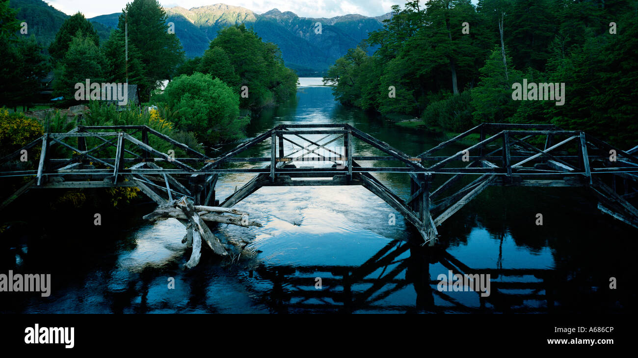 Broken bridge over river hi-res stock photography and images - Alamy