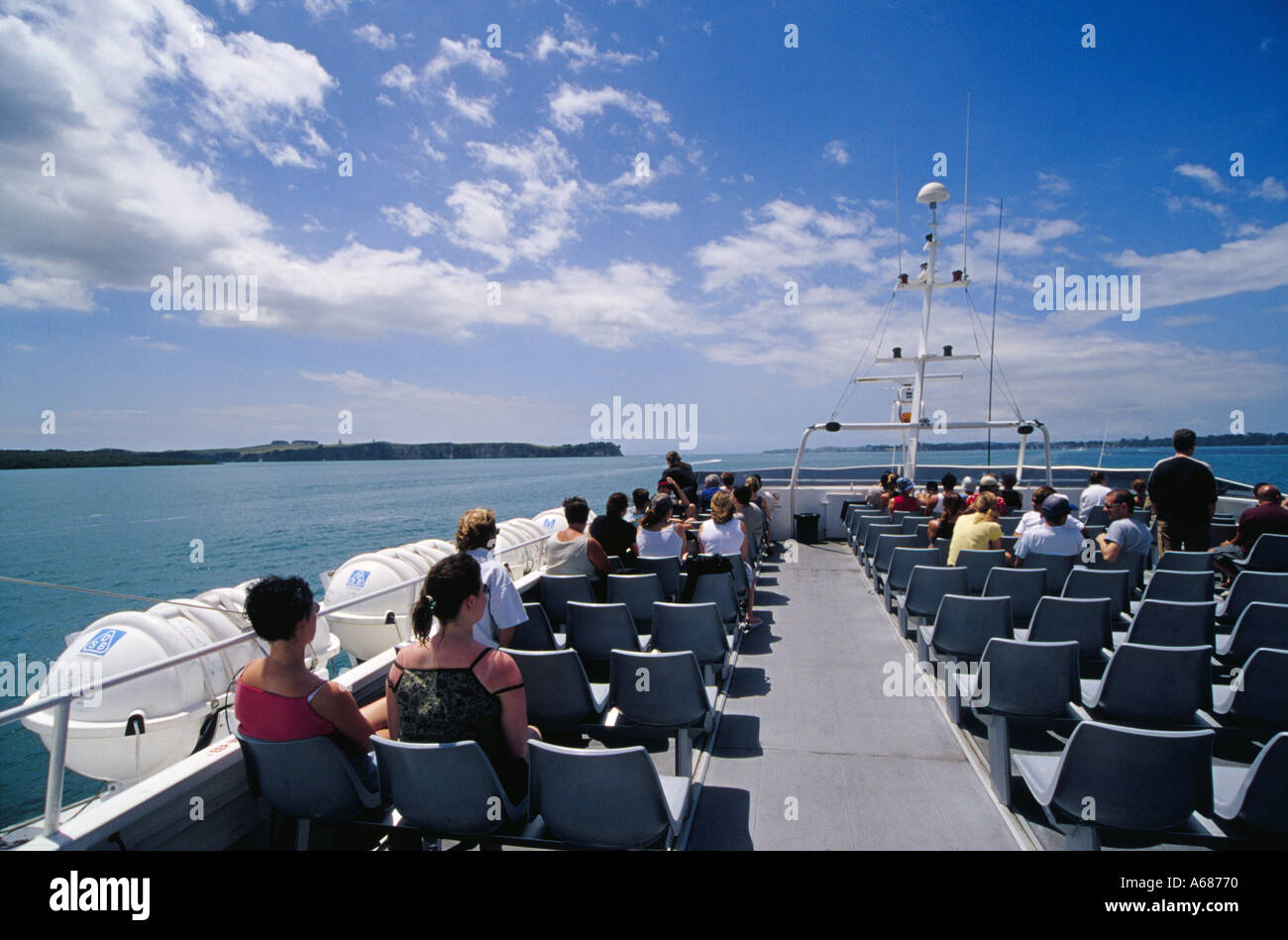 On board sightseeing boat Stock Photo Alamy