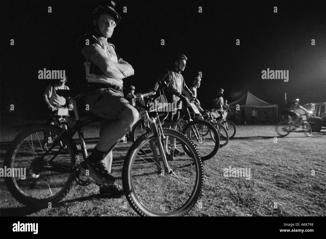 24 hour mountain bike race Stock Photo Alamy