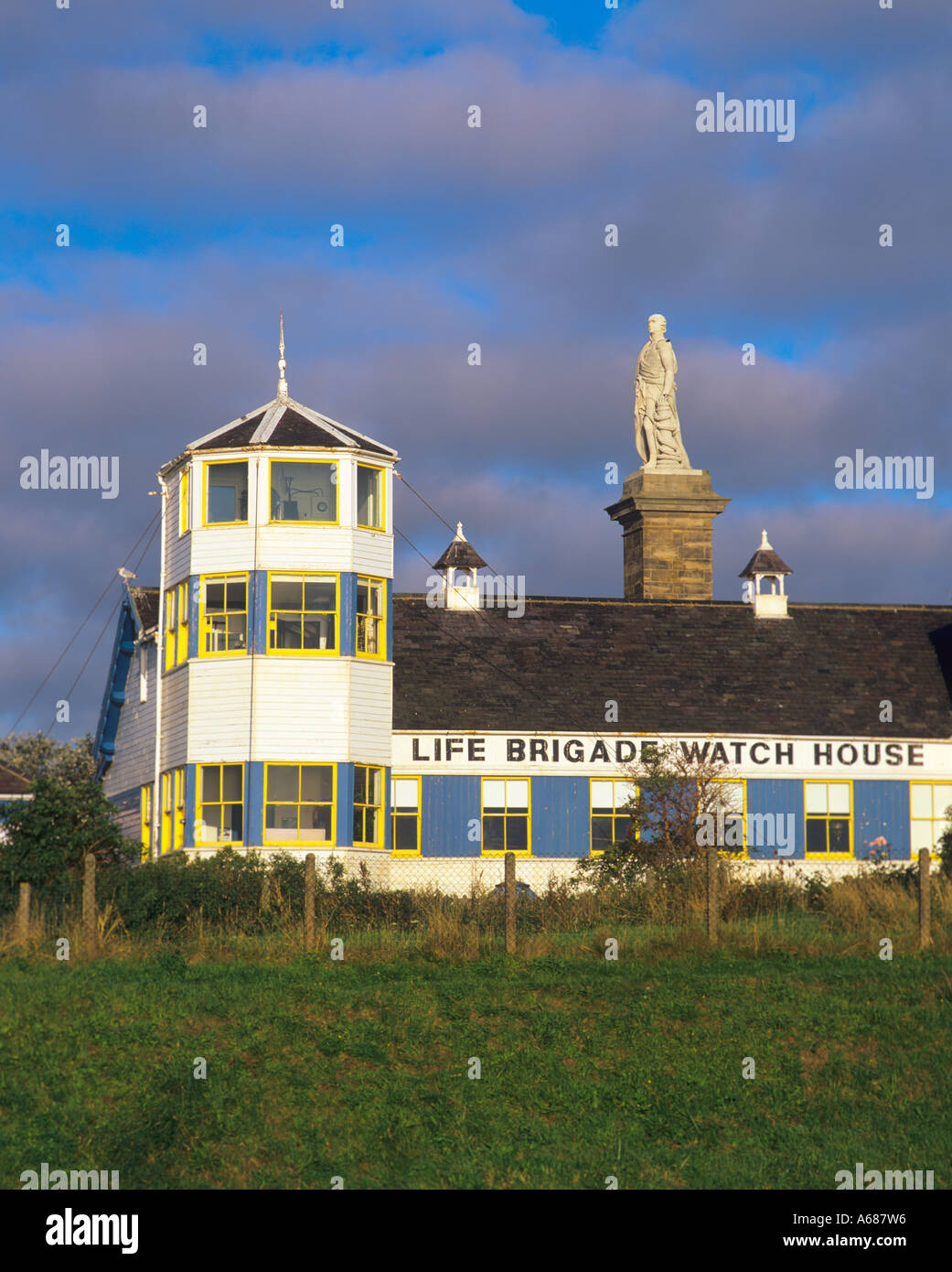 Life Brige Watch House and Collingwood Monument Tynemouth Tyne & Wear
