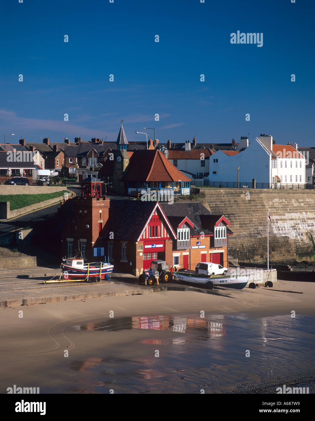 The Old Lifeboat Station Cullercoats Tyne and Wear England UK Stock Photo
