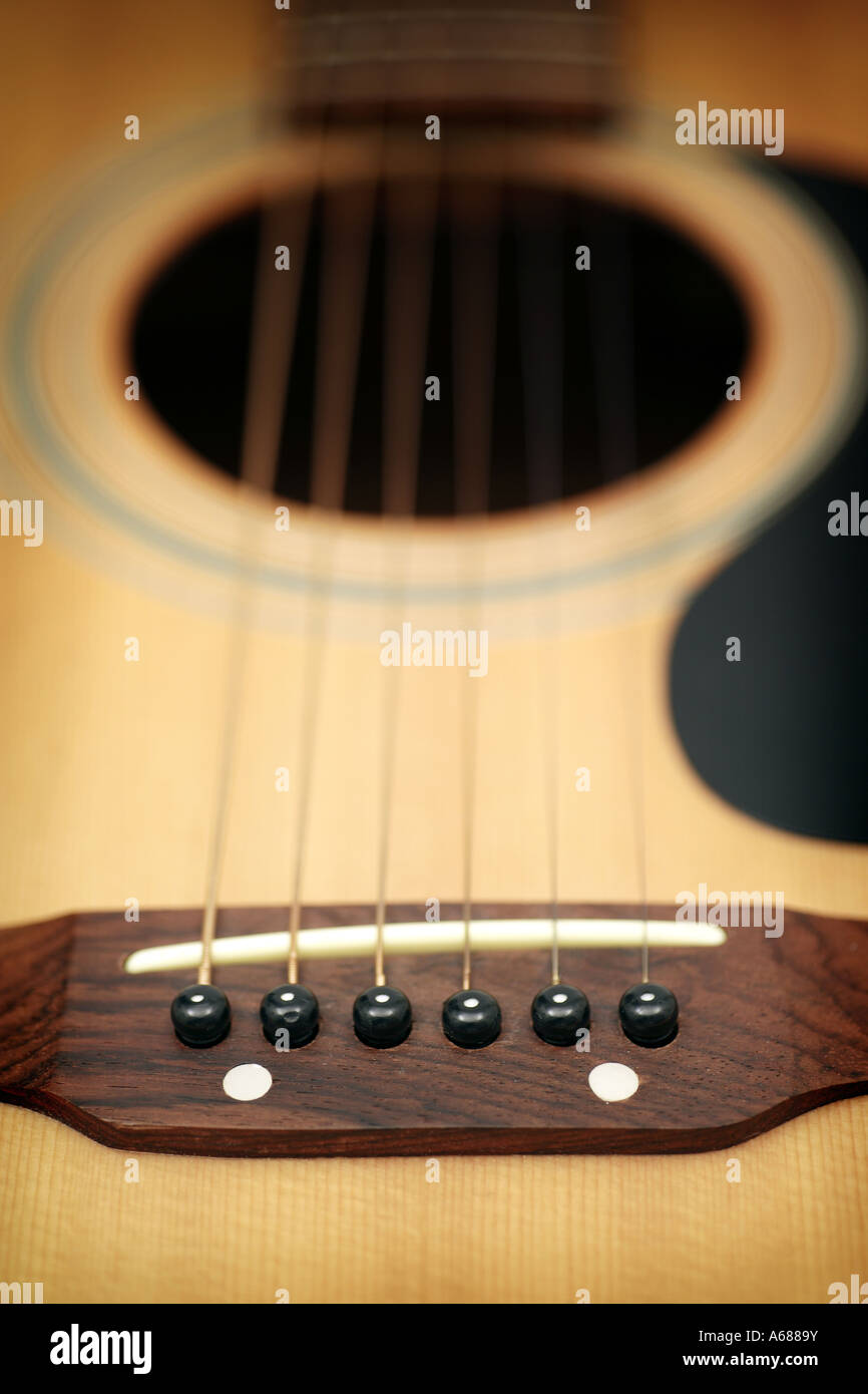 Detail of Acoustic Guitar Stock Photo Alamy