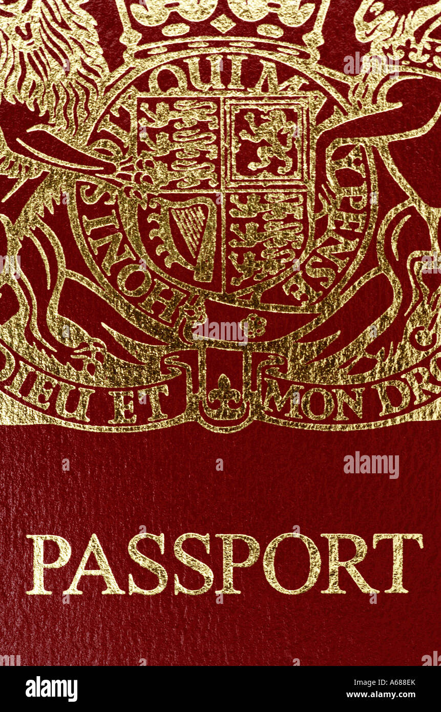 UK Passport Cover Closeup Stock Photo 11493162 Alamy