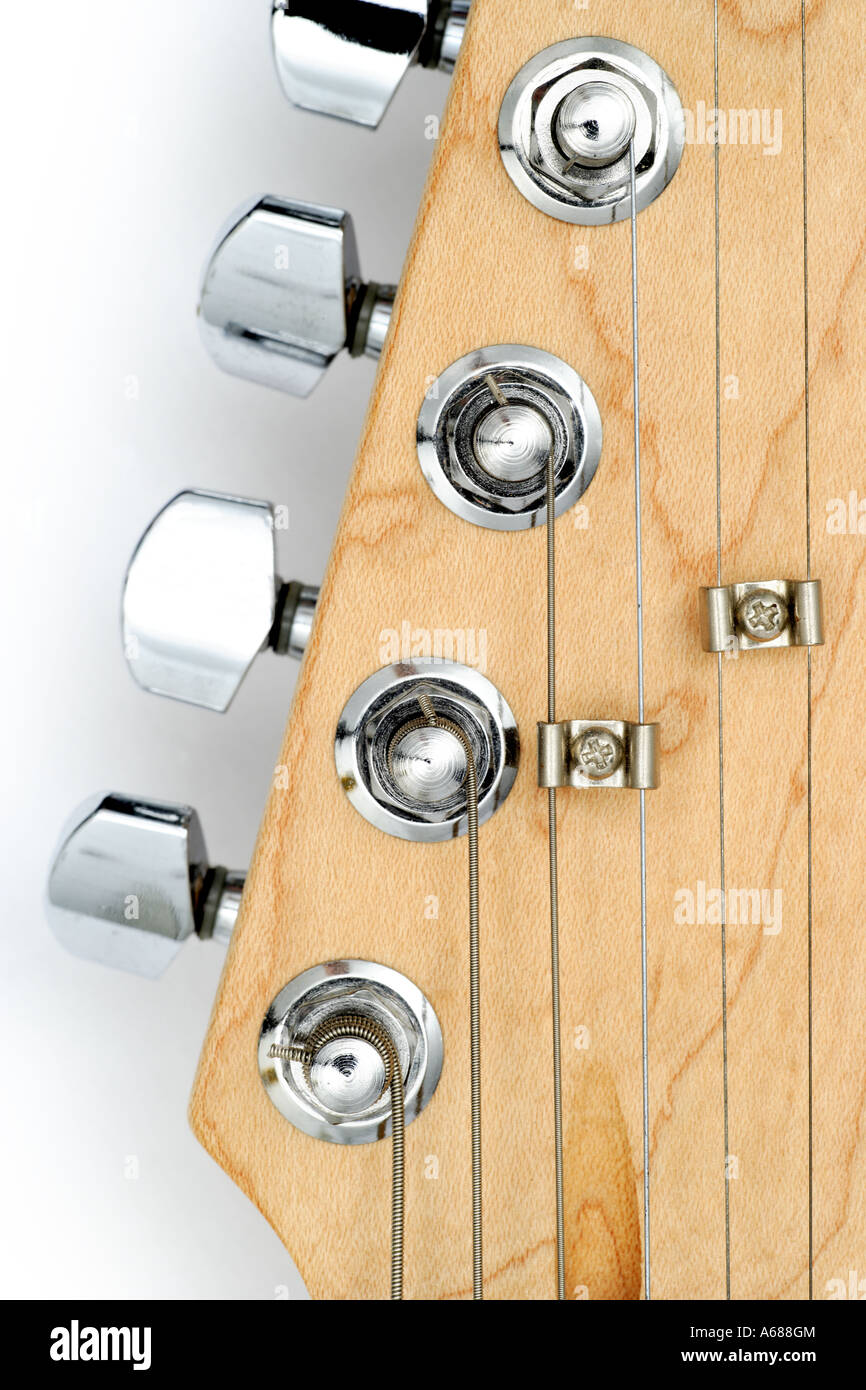 Electric Guitar Headstock Stock Photo