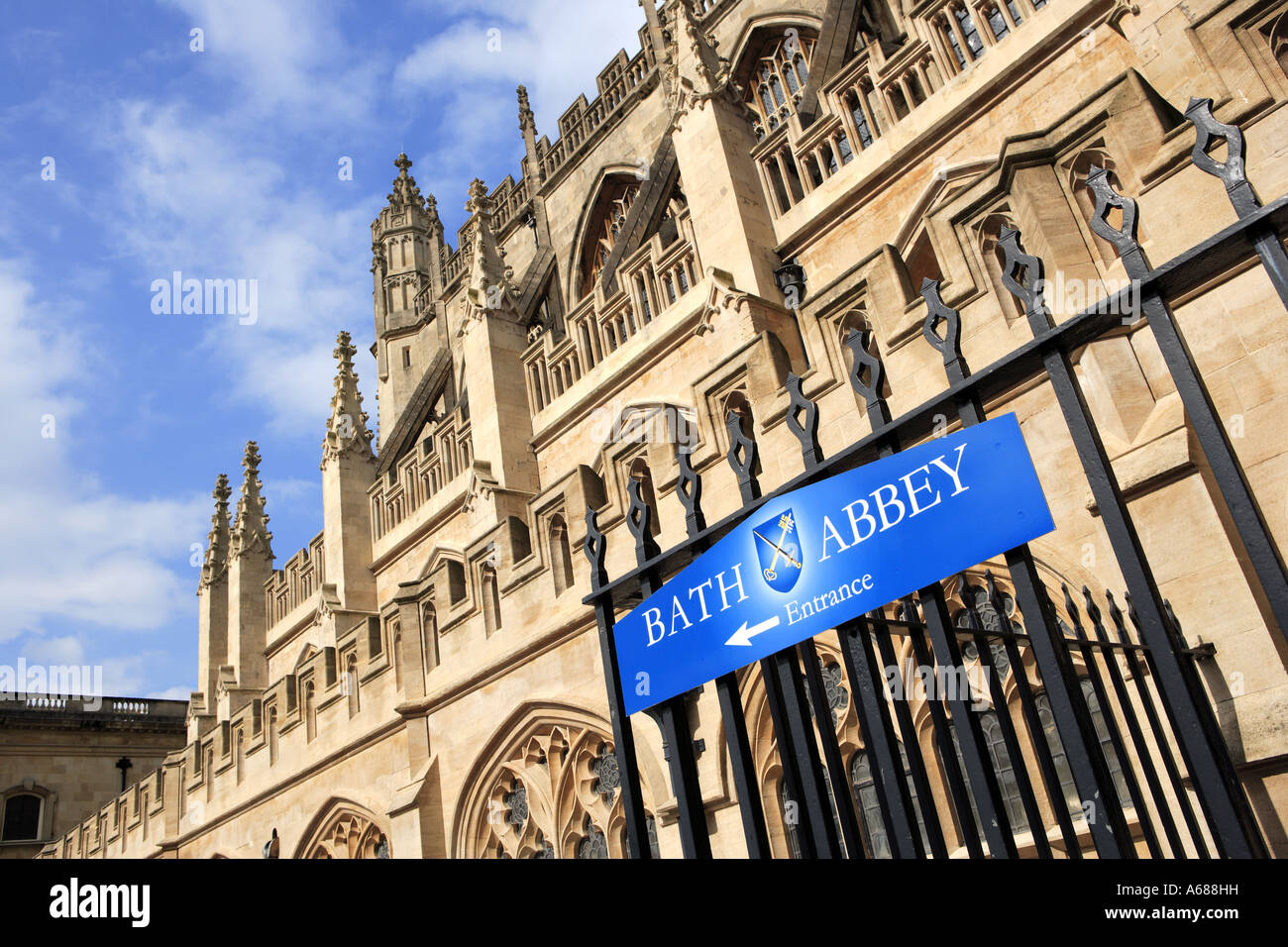 Bath Abbey Entrance Sign in Bath England Stock Photo - Alamy