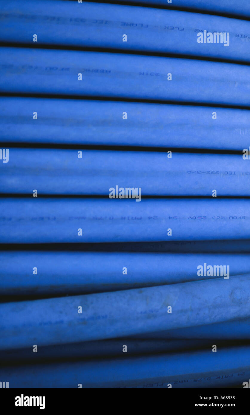 Coil of electrical wires Stock Photo Alamy