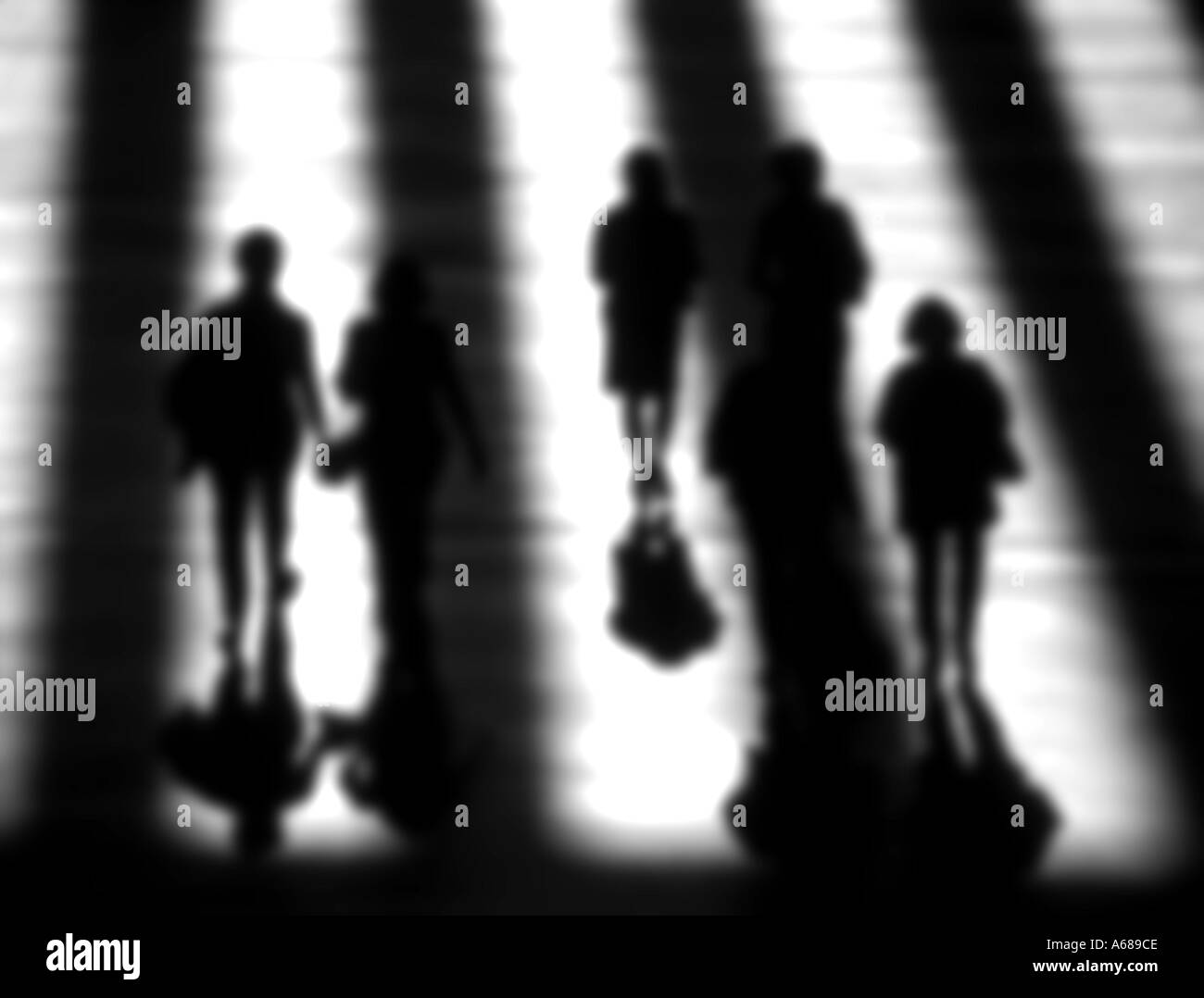 Backlit figures Black and White Stock Photos & Images - Alamy