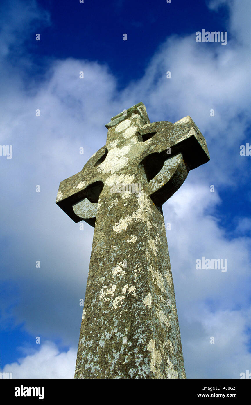 High Celtic cross Ireland Stock Photo Alamy
