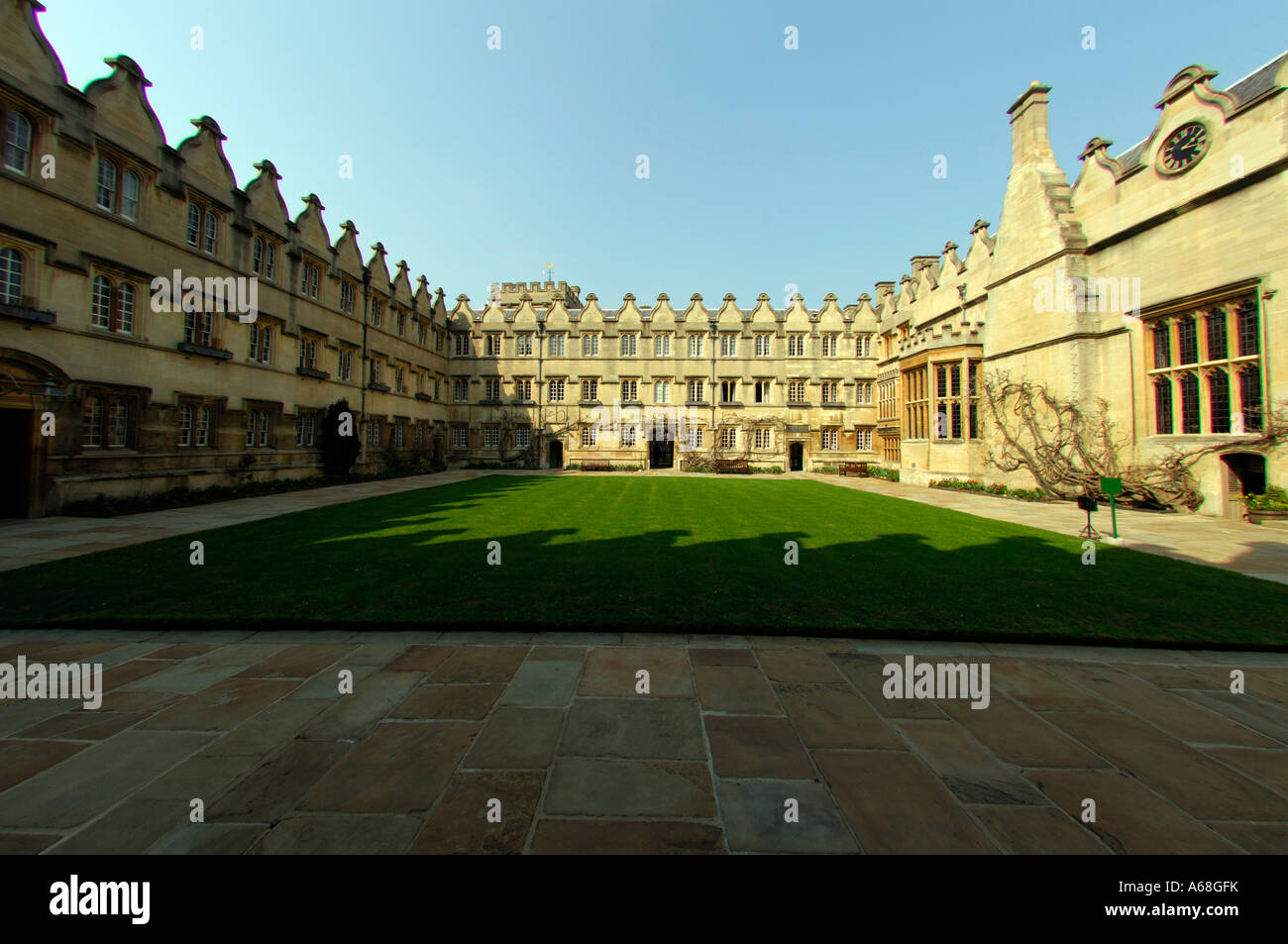 Jesus College Second Quad Oxford Stock Photo - Alamy