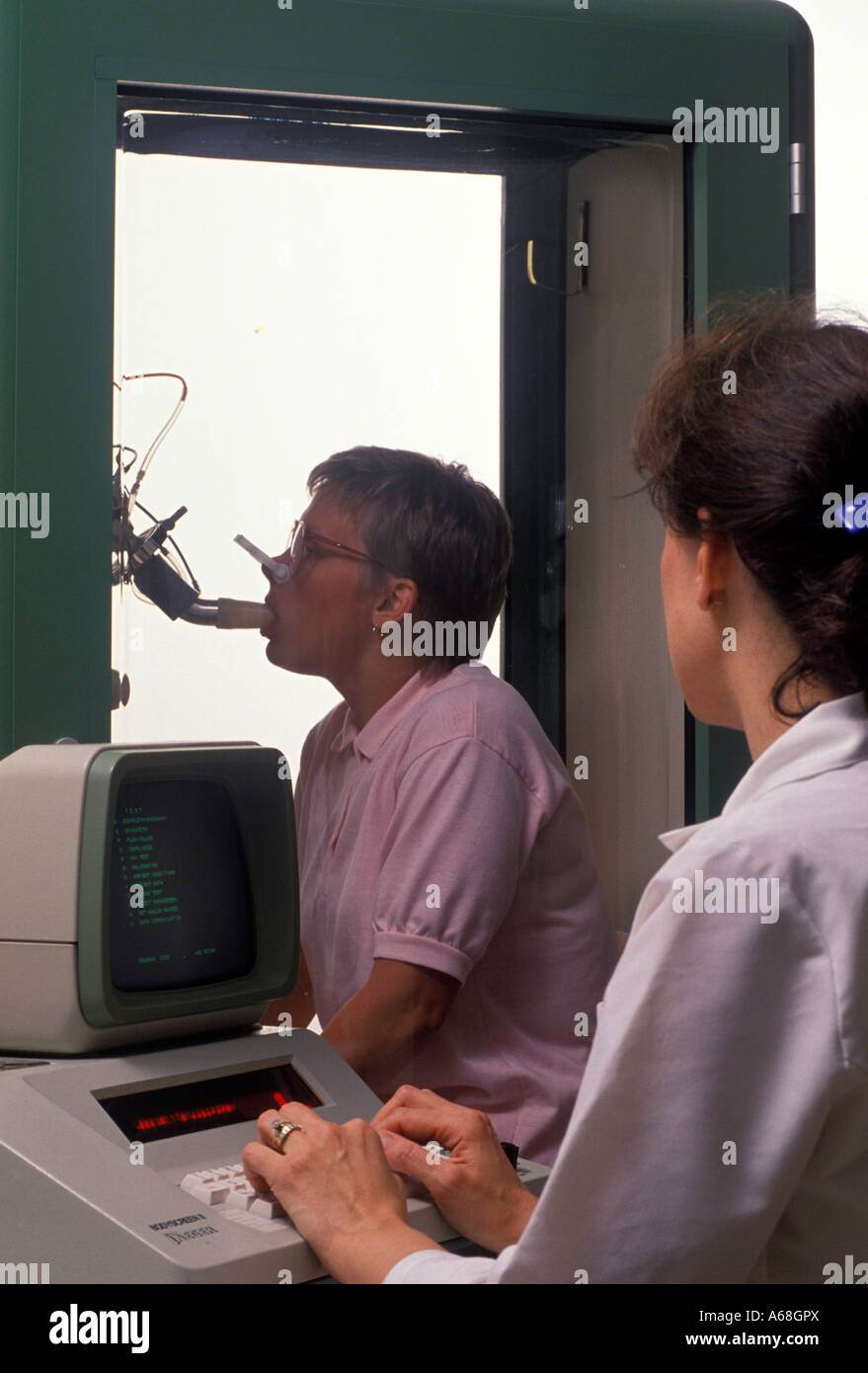 Pulmonary function test Stock Photo