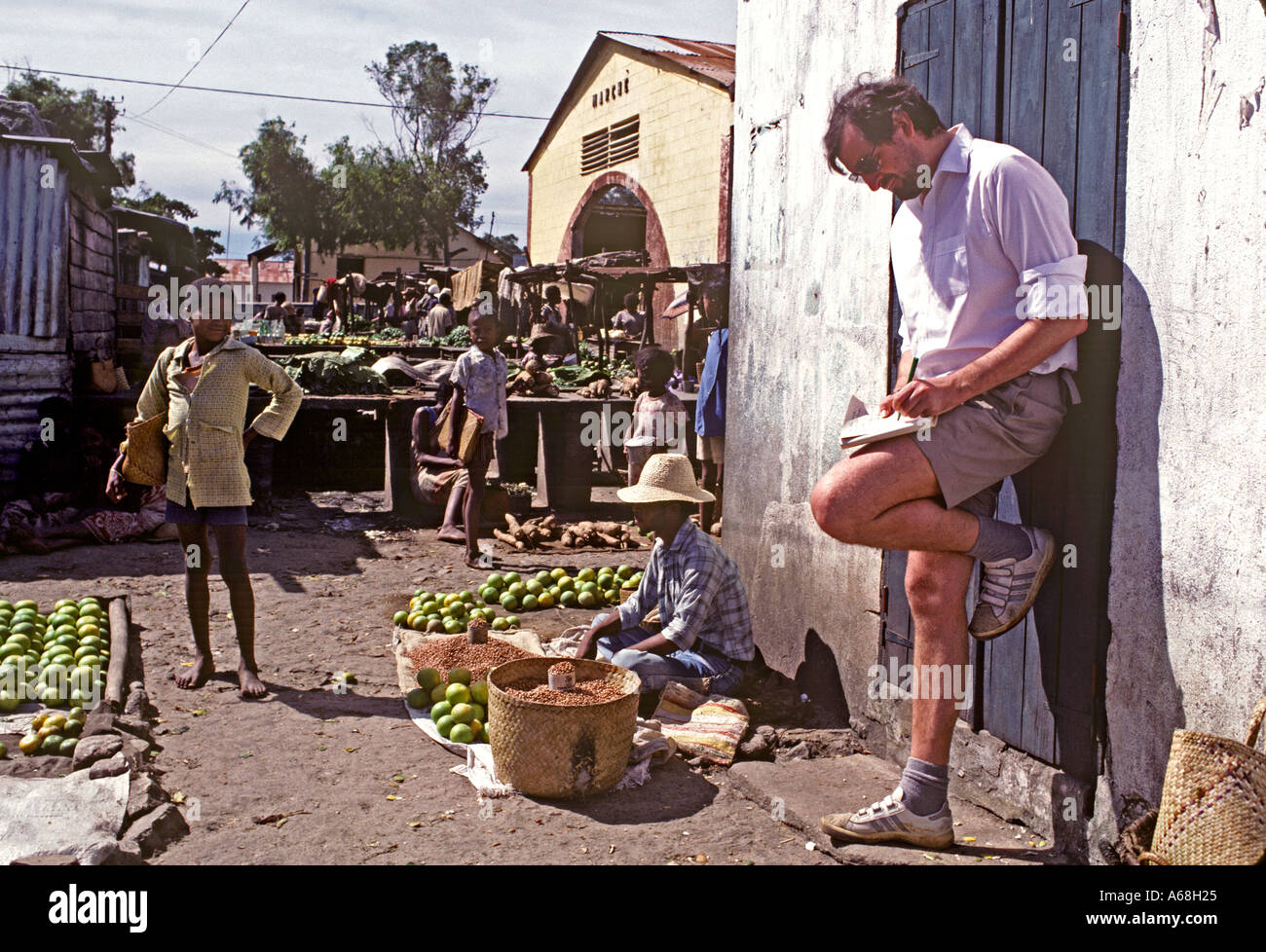 Author Douglas Adams in Madagascar Stock Photo