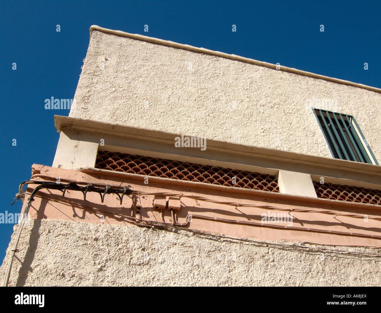 Perspective view of a house Stock Photo