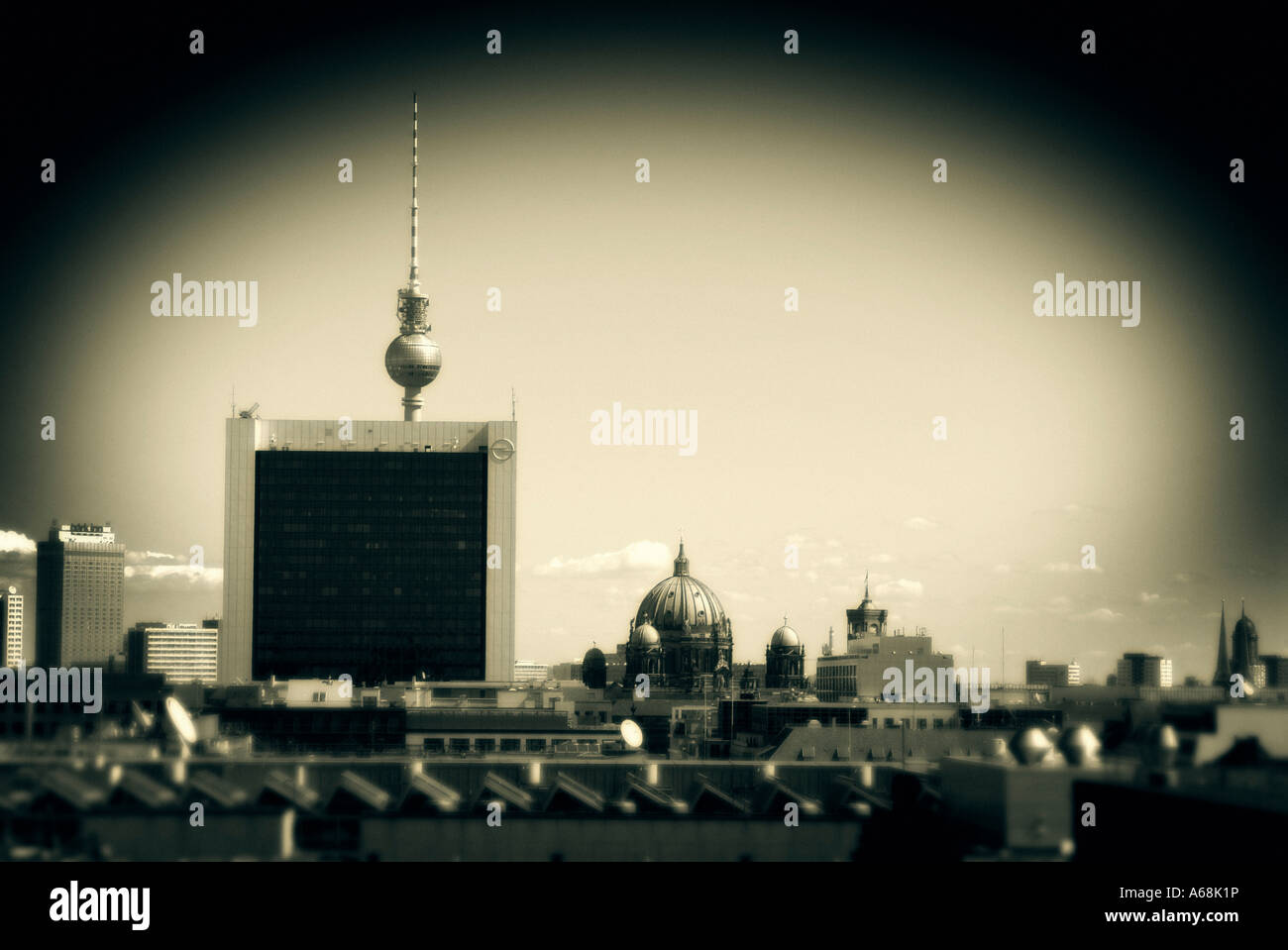 Panoramic view of Berlin from Reichstag Dome. Berlin, Tiergarten ...