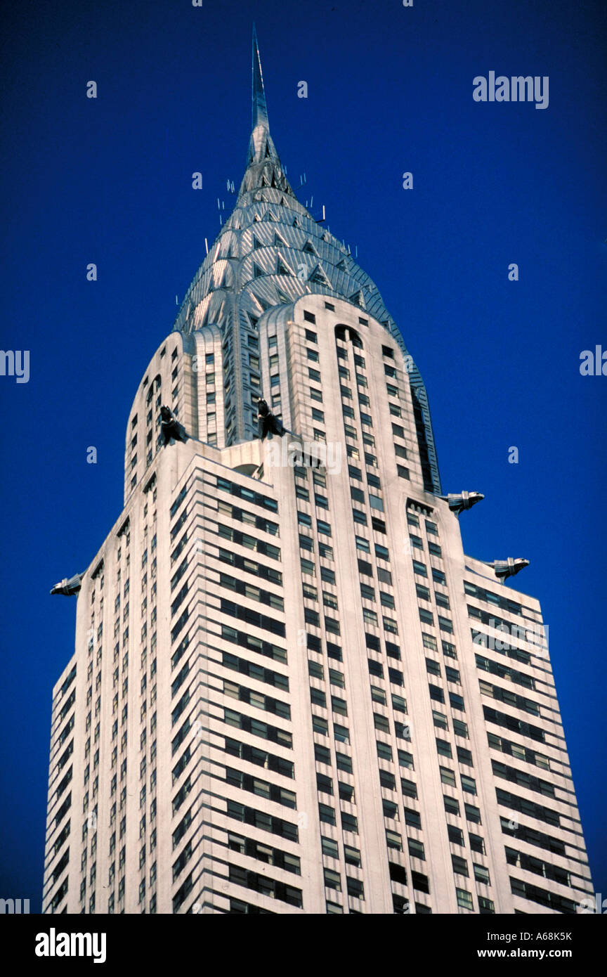 Chrysler Building building New York NYC Stock Photo