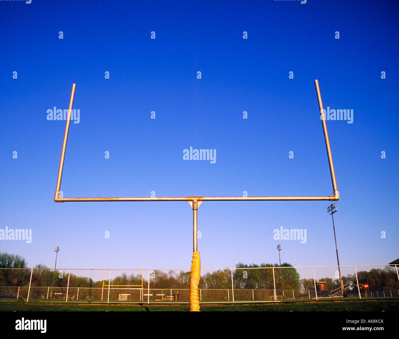 Football field goal Stock Photo Alamy