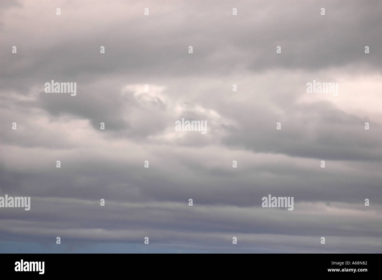 Gray overcast sky before rain Stock Photo