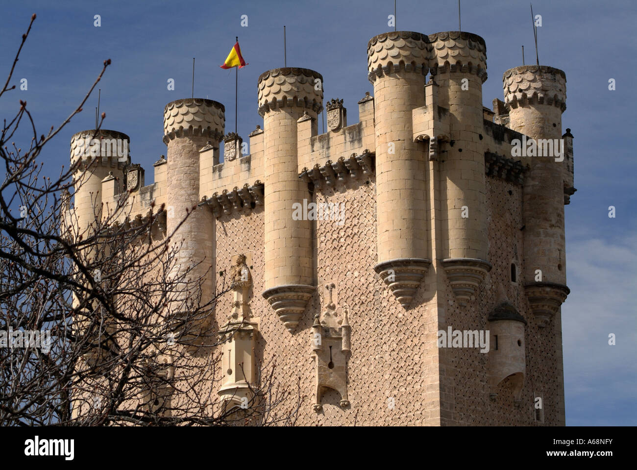 Donjon of The Alcazar. Segovia. Spain Stock Photo