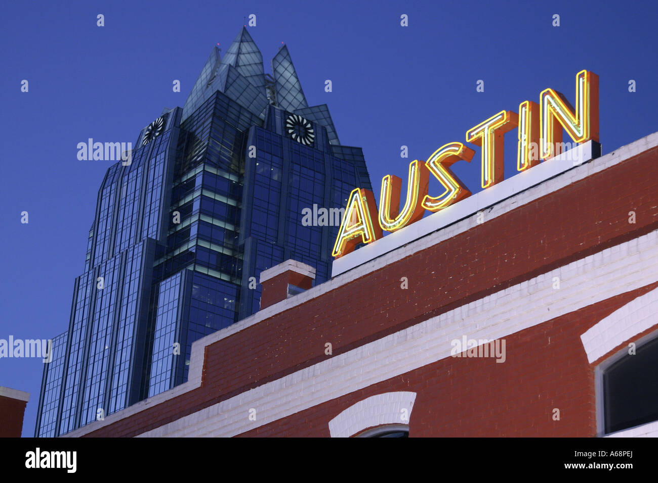 Austin Texas Music capital of the world Stock Photo Alamy