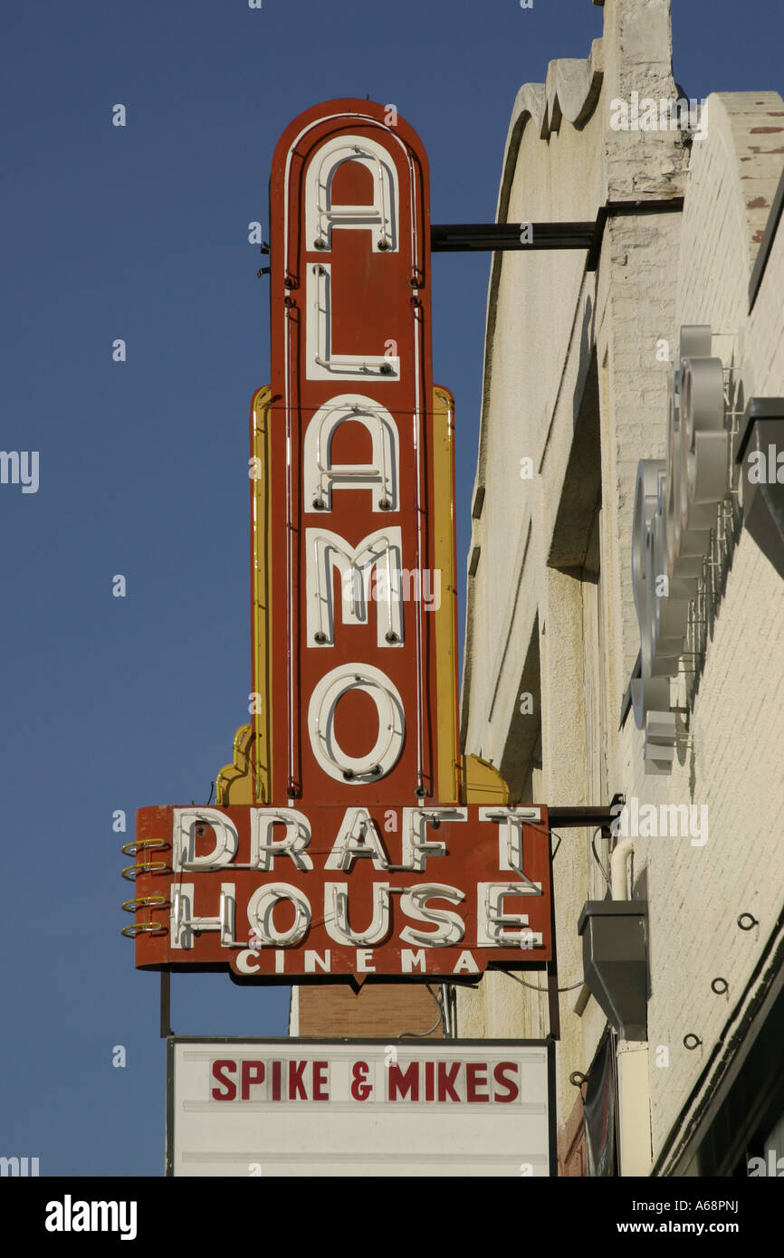 Alamo Draft House Downtown - Austin, TX Stock Photo