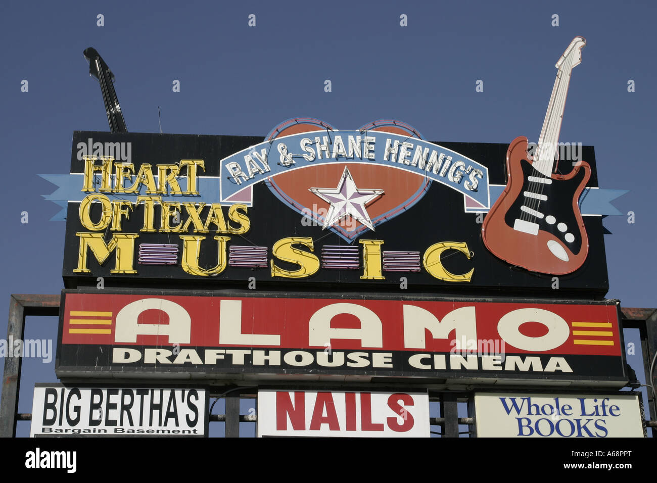 Alamo Draft House  Heart Of Texas Music - Austin, TX Stock Photo