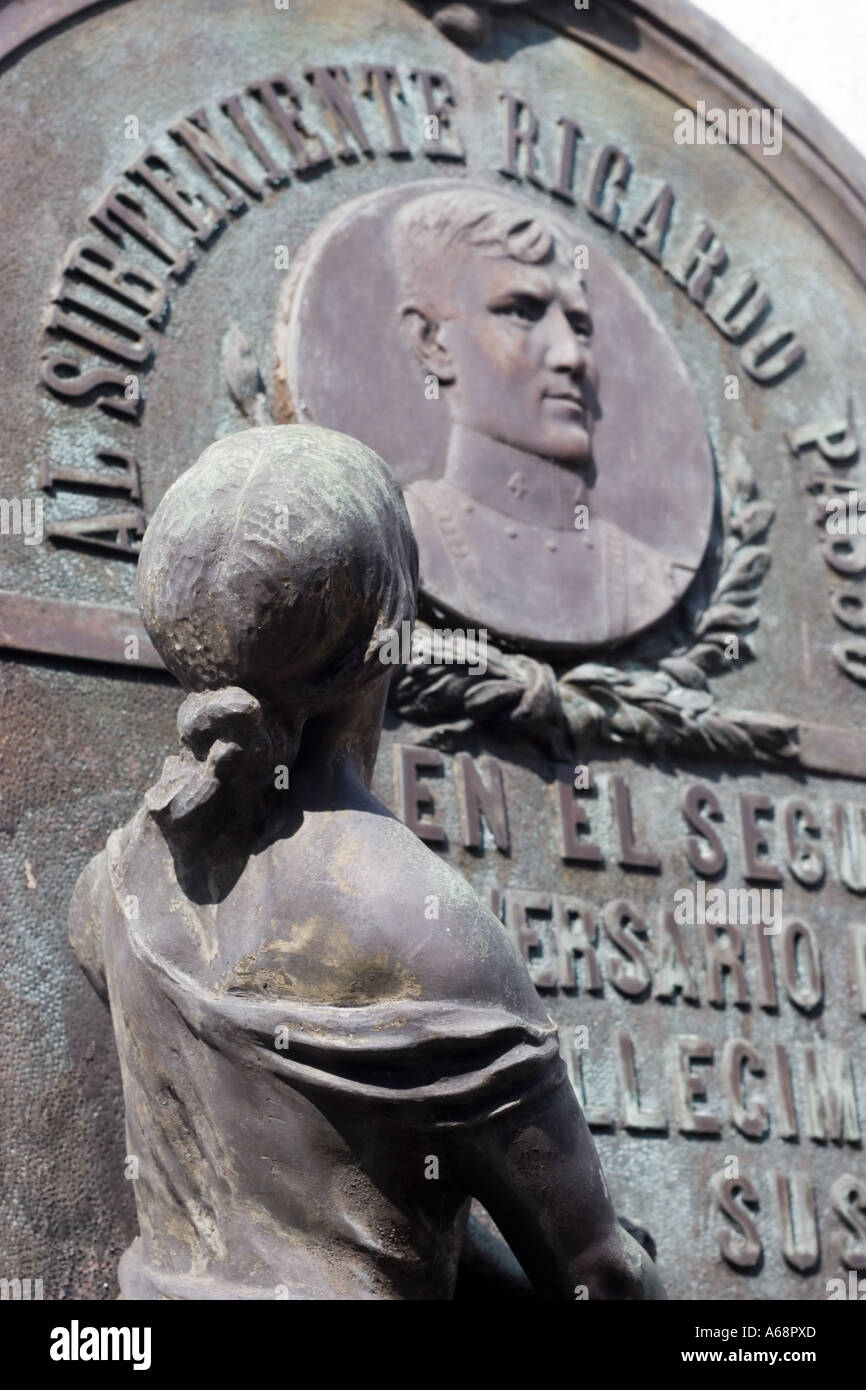 Recoleta Plaque F Stock Photo
